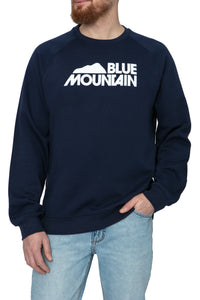 Crew Neck with Blue MTN Logo in White