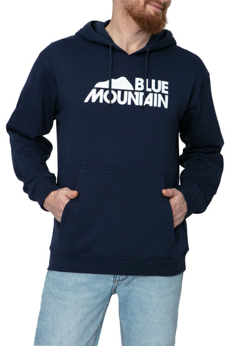 Hoodie with Blue MTN logo in White/Blue