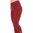 Load image into Gallery viewer, Women&#39;s EXTREME WOOL monochromatic red leggings. With the BRUBECK logo on the left hip, and left calf