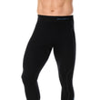Load image into Gallery viewer, Men&#39;s full length THERMO fitted leggings in black. With 3D knitted mesh for increased air flow and ventilation