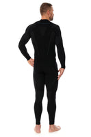 Men's THERMO long-sleeve base layer in sleek black. With the BRUBECK logo between the shoulder blades 