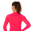 Load image into Gallery viewer, Bright, bold Women&#39;s THERMO long sleeve in the colour raspberry. The BRUBECK logo fits between the shoulder blades of the garment. 