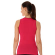 Load image into Gallery viewer, Women&#39;s eco-dyed raspberry coloured 3D pro tank top fron behind. The seamless comfort fit is fitted to your body to provide moisture &amp; temperature regulating properties. 